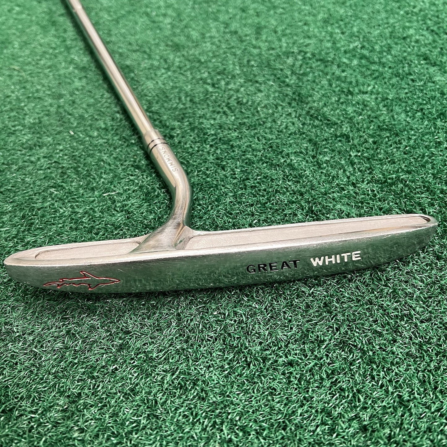 Pat Simmons Tiger Shark Great White Oversized Putter 35" Right Handed 7” Blade