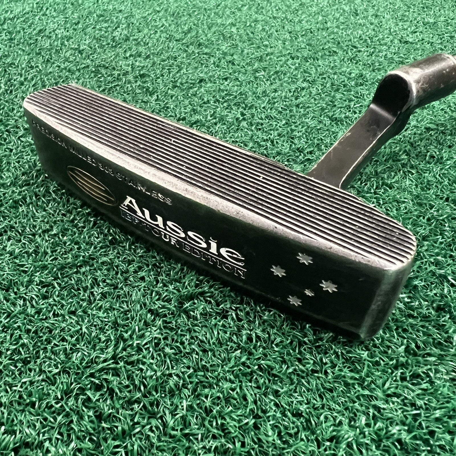 Guerin Rife Aussie Black Putter Blade Men's Right Hand Steel Shaft