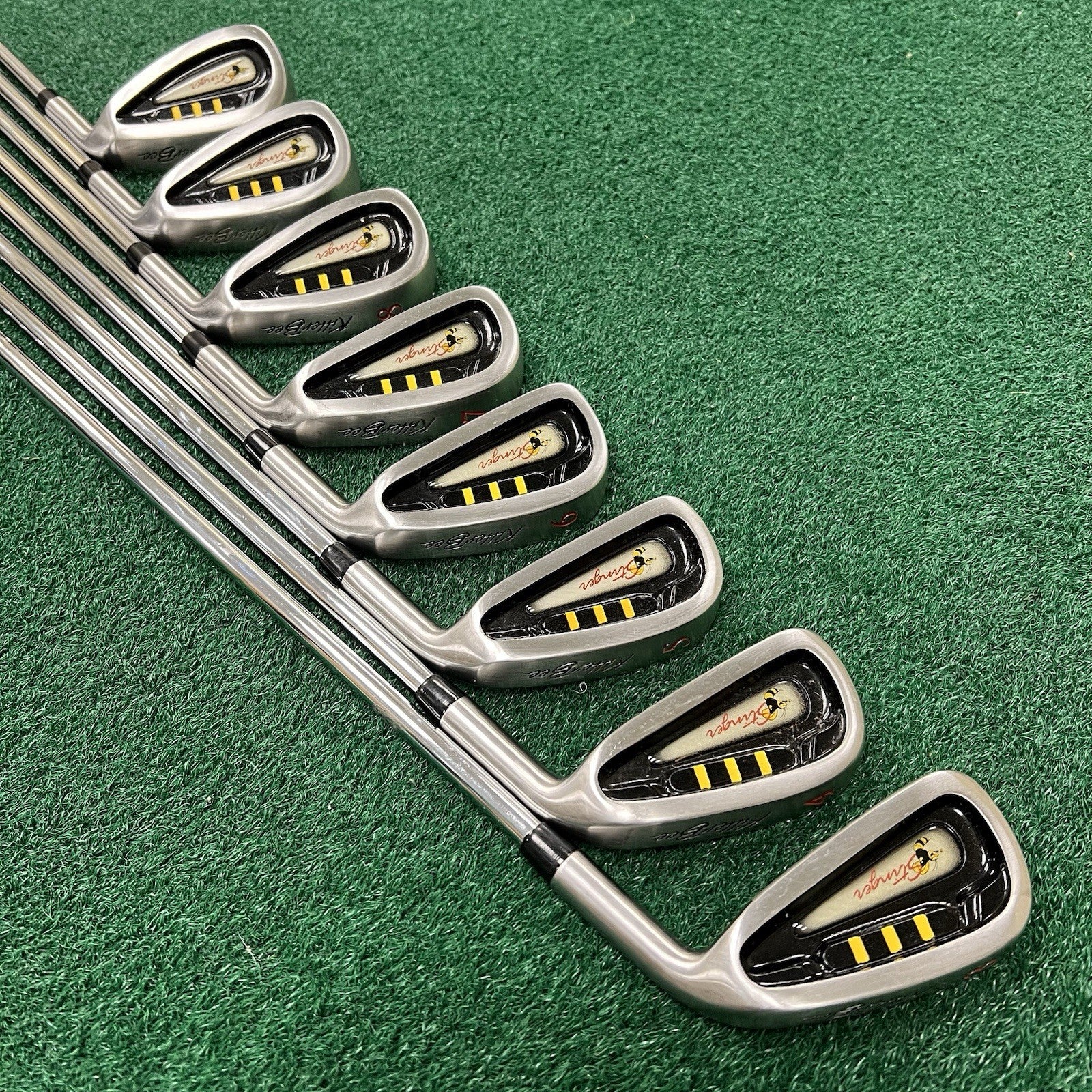 Killer Bee Stinger Iron Set 3-PW Right Hand Regular Flex Steel Shafts ORIGINAL!