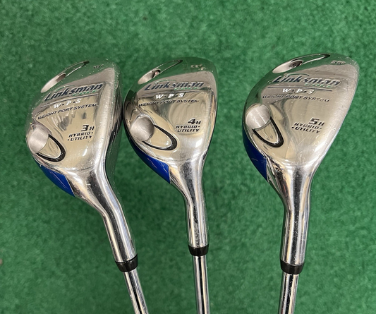 Linksman WPS Hybrid Rescue Set MRH 19°-22°-25° Regular Flex Steel Shafts
