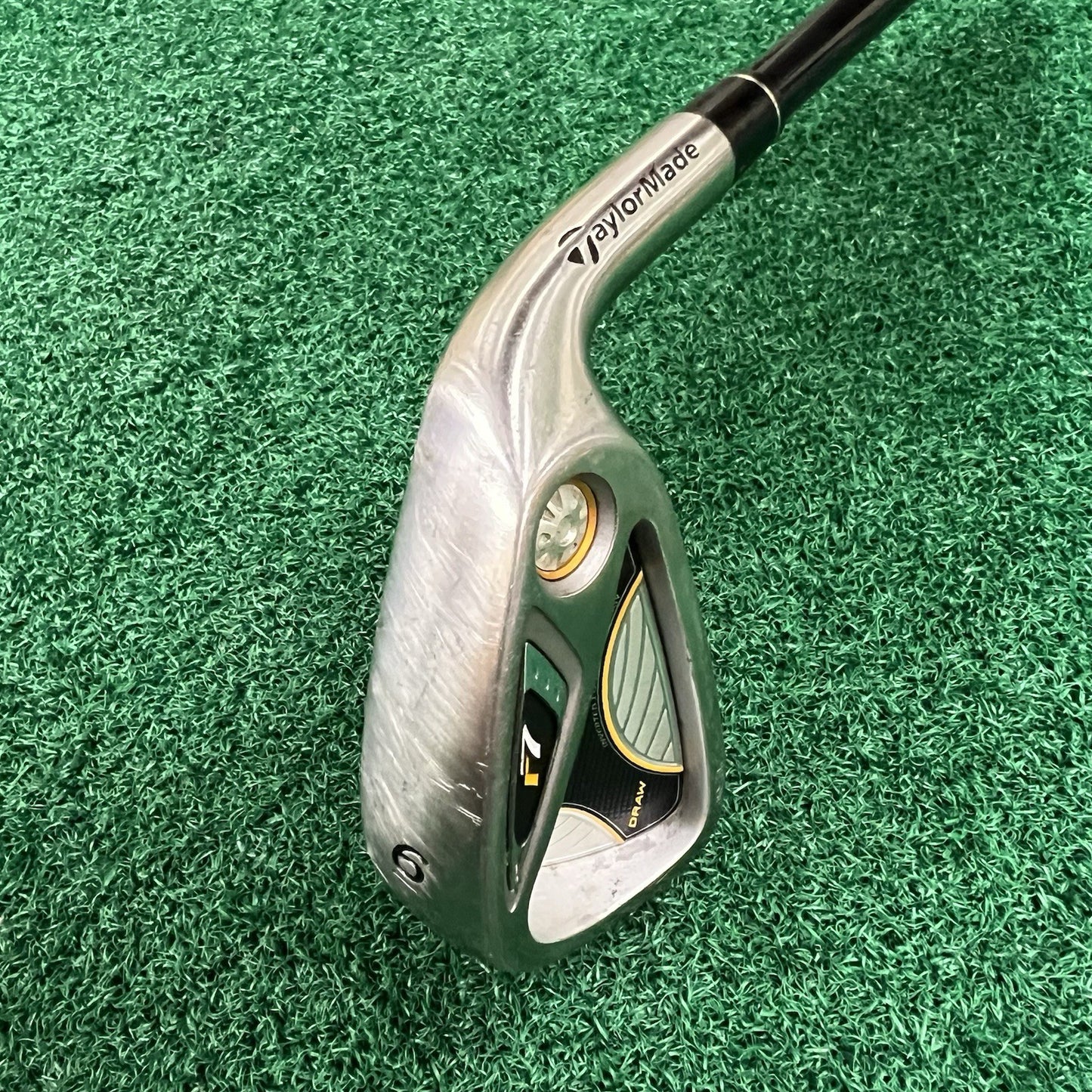 TaylorMade r7 Draw 6 Iron RH TaylorMade REAX r7 55 Stiff Graphite Shaft 37.5"