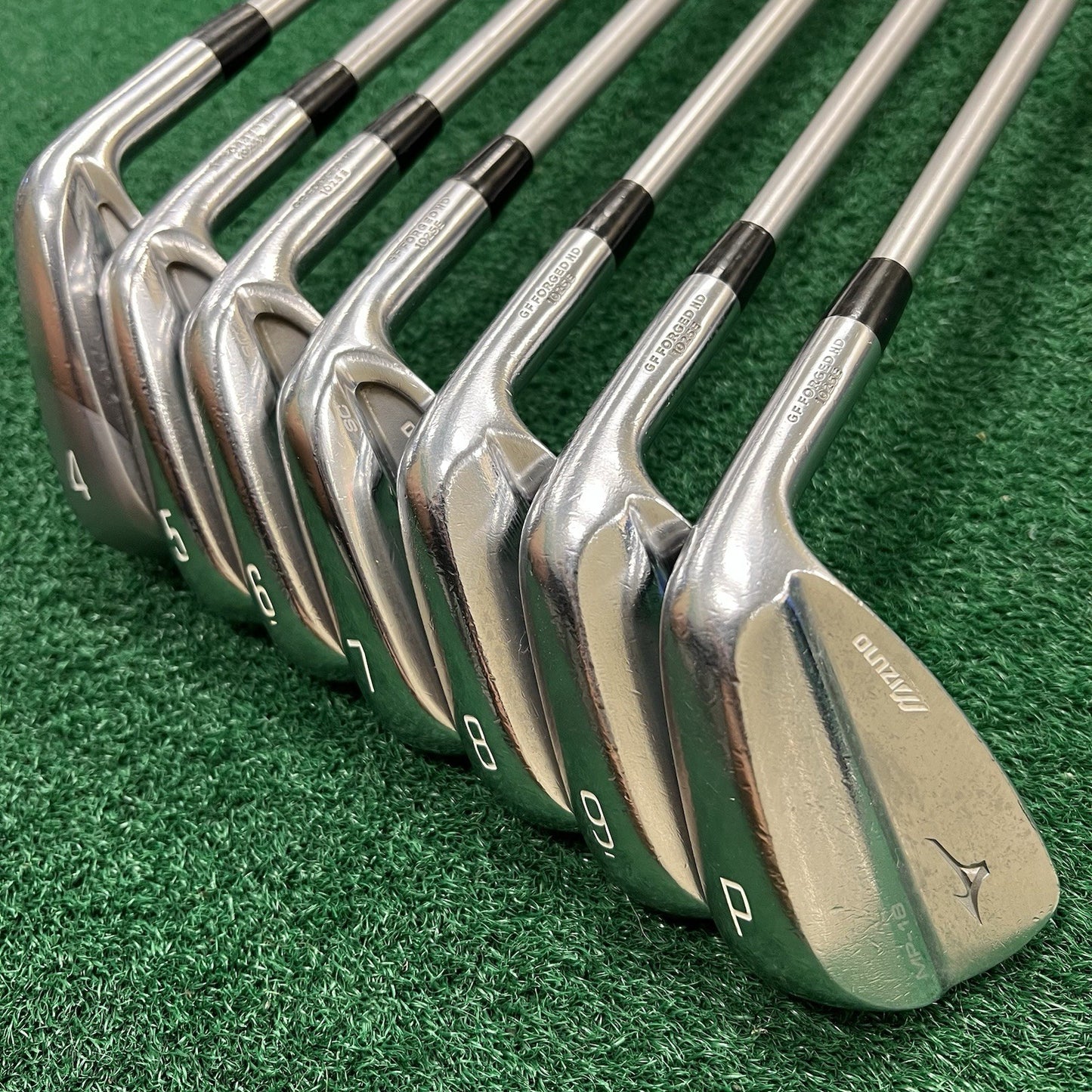 Mizuno MP18 COMBO Iron Set MRH 4-PW X-Stiff KBS C-Taper 130 X Steel Shafts +3/4"