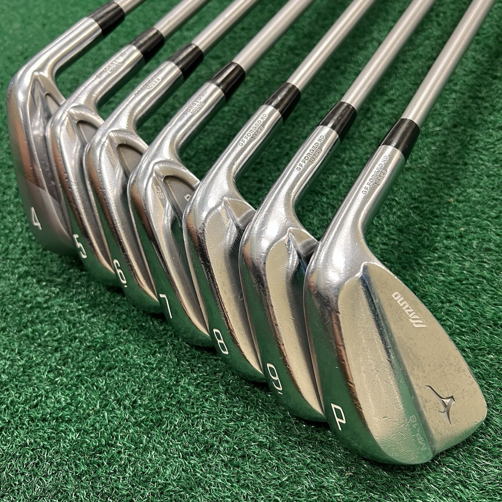 Mizuno MP18 COMBO Iron Set MRH 4-PW X-Stiff KBS C-Taper 130 X Steel Shafts +3/4"
