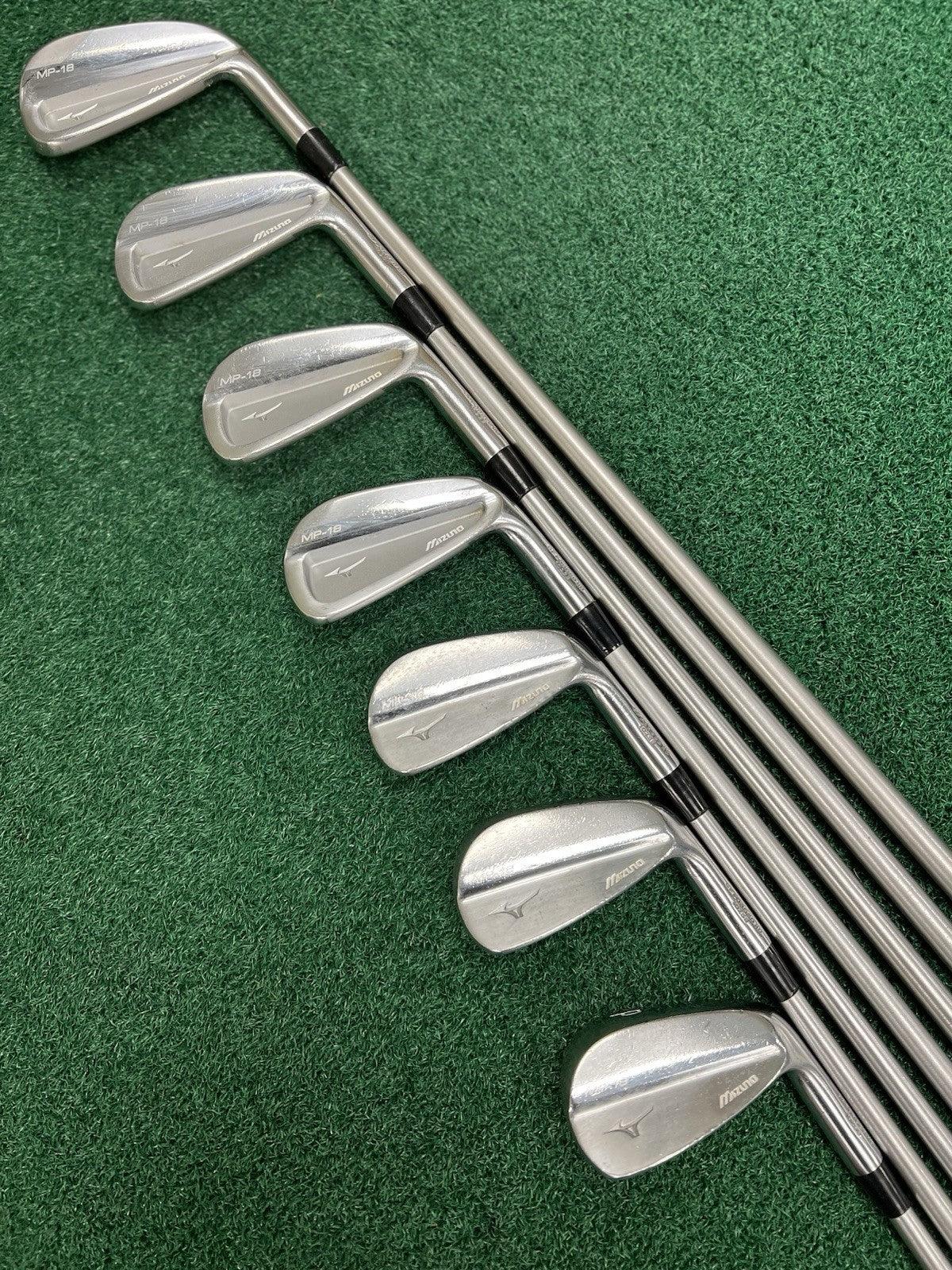 Mizuno MP18 COMBO Iron Set MRH 4-PW X-Stiff KBS C-Taper 130 X Steel Shafts +3/4"