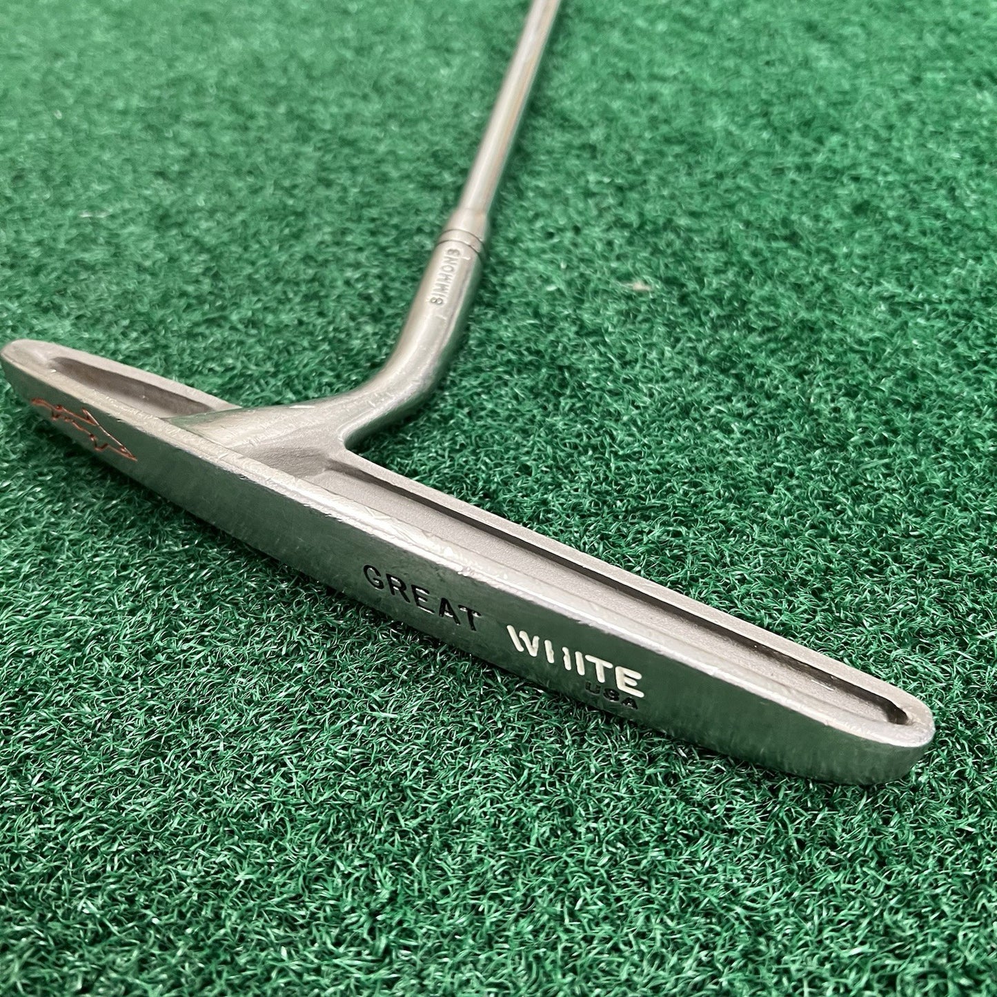 Pat Simmons Tiger Shark Great White Oversized Putter 35" Right Handed 7” Blade