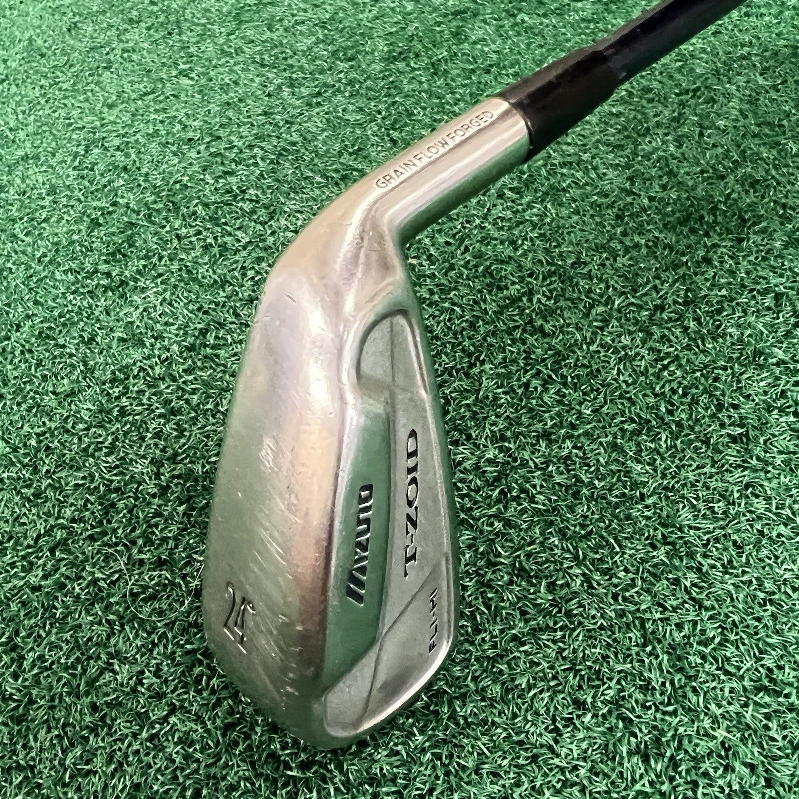 Mizuno T-ZOID Fli-Hi 24° Hybrid Golf Club Grain Flow Forged Driving Iron Regular