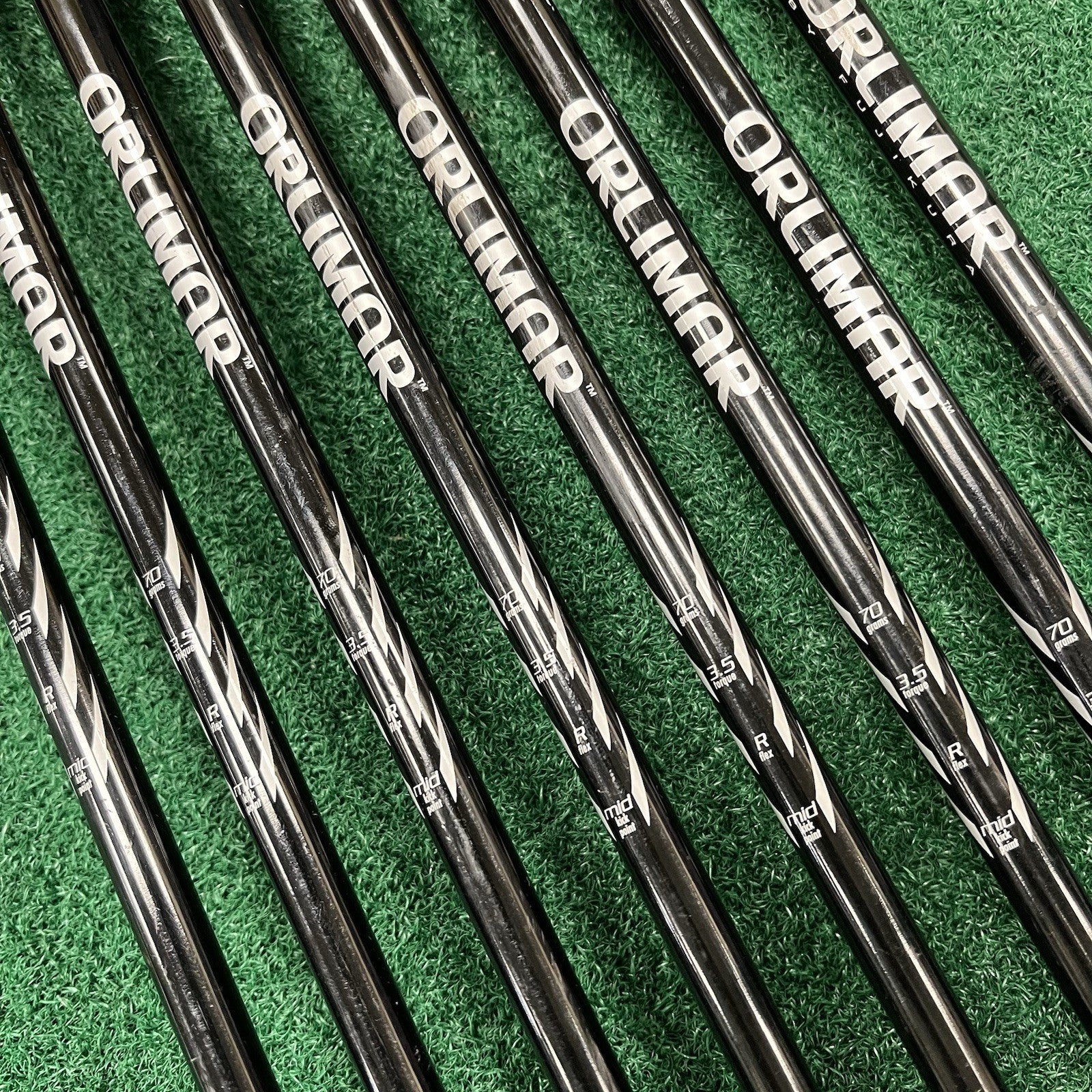 ORLIMAR Hip Steel Iron Set 4-PW+SW Men's Right Hand Regular Flex Graphite Shafts