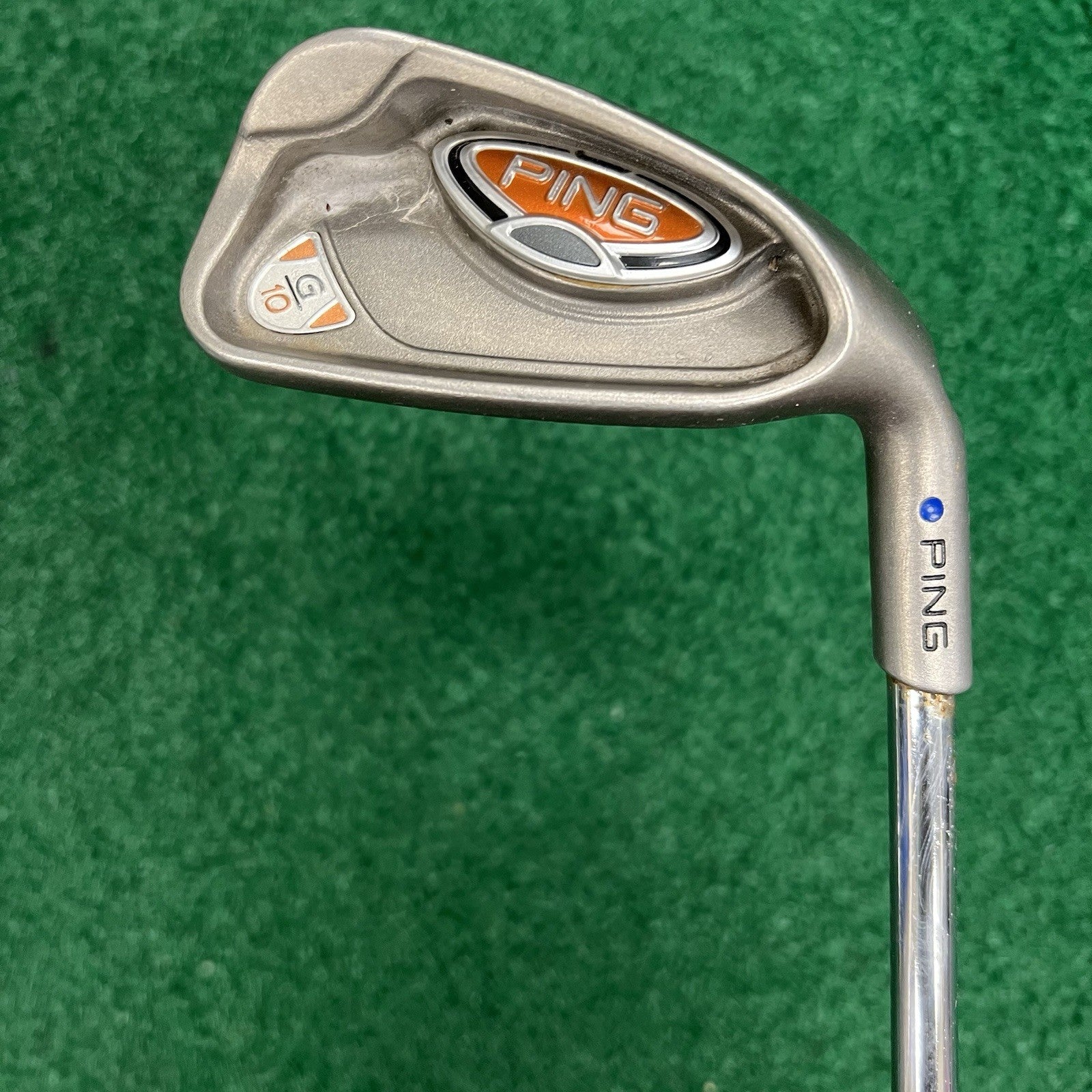 PING G10 Golf Club Blue Dot # 7 Iron Regular Flex Steel Shaft Men's Right Hand