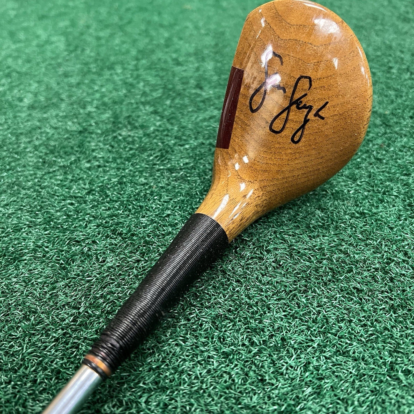 Antique Vintage Persimmon JIM FURYK AUTOGRAPH Olympia Fields US OPEN MRH Club