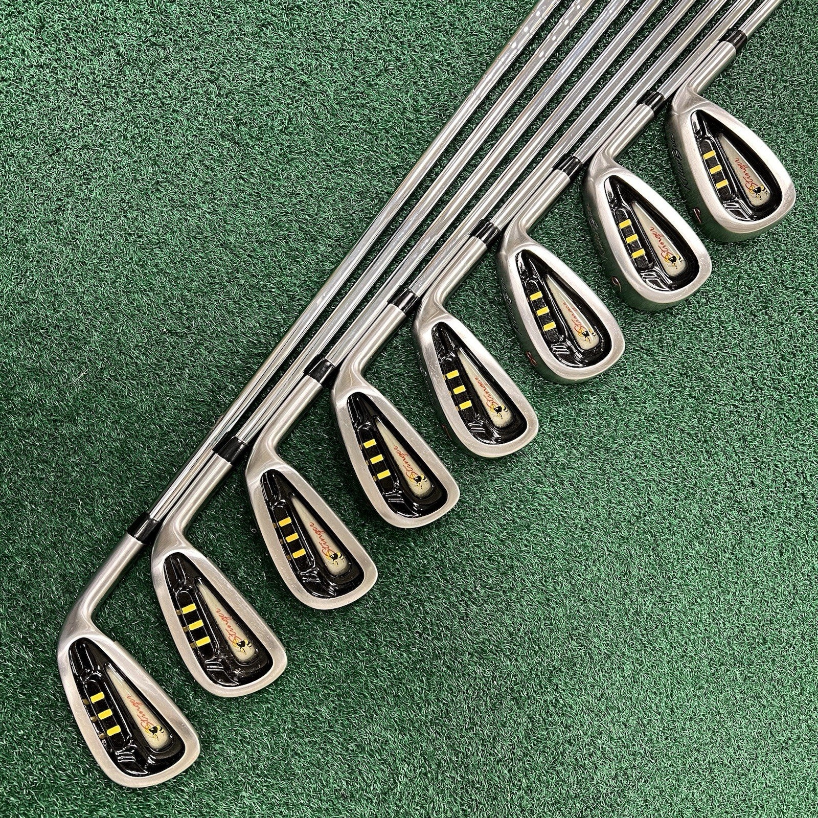 Killer Bee Stinger Iron Set 3-PW Right Hand Regular Flex Steel Shafts ORIGINAL!