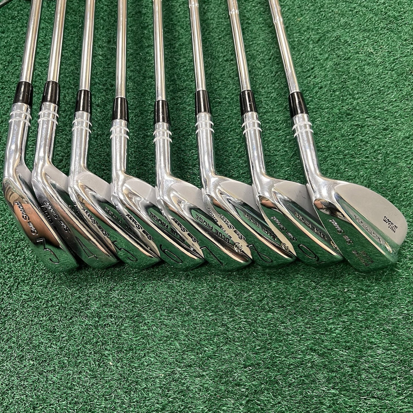 Wilson Sam Snead Blue Ridge 3-PW Iron Set Right Handed Regular Flex Steel CLEAN!
