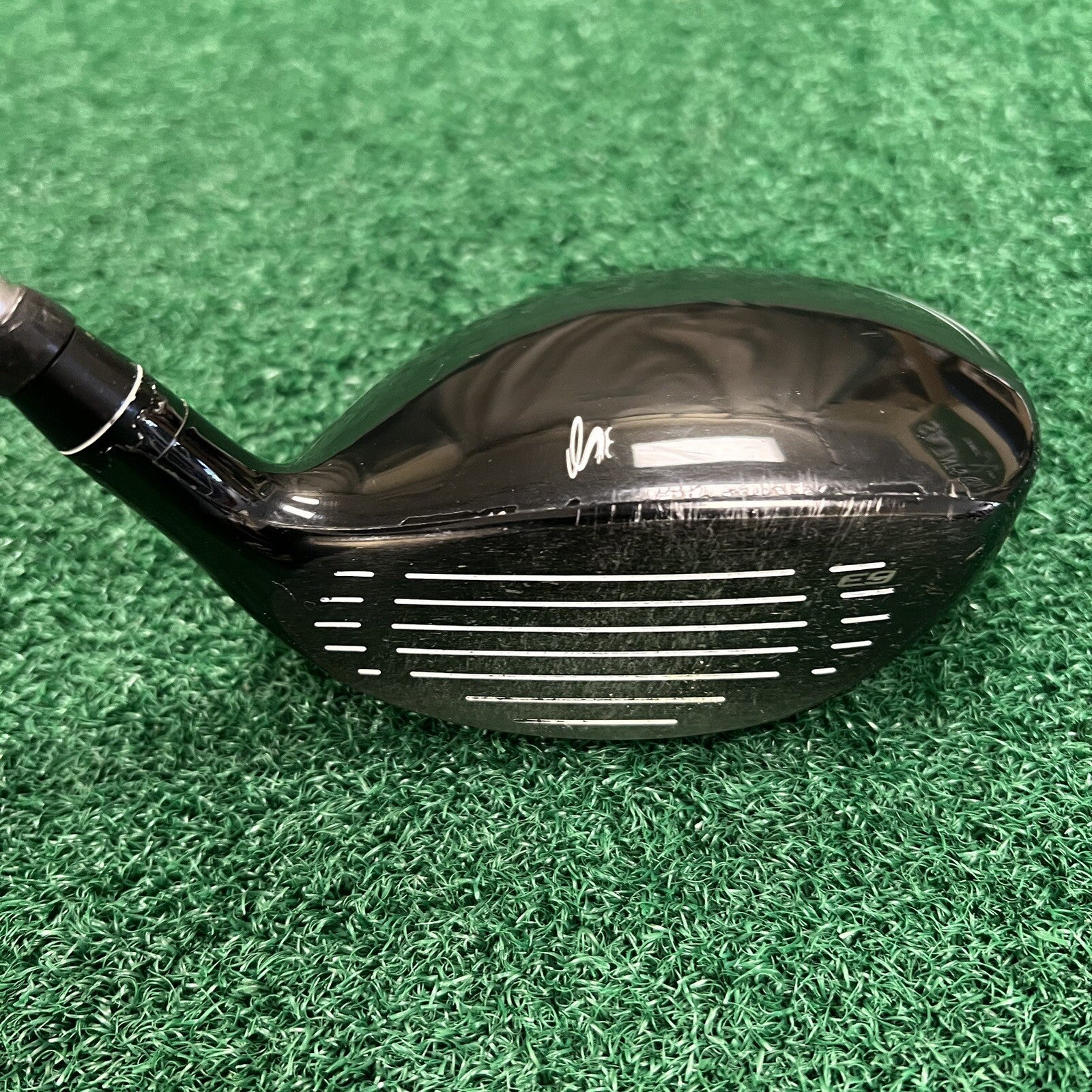 Left Handed Cobra Bio Cell Black Fairway 3-4 Wood Stiff Flex Graphite Shaft