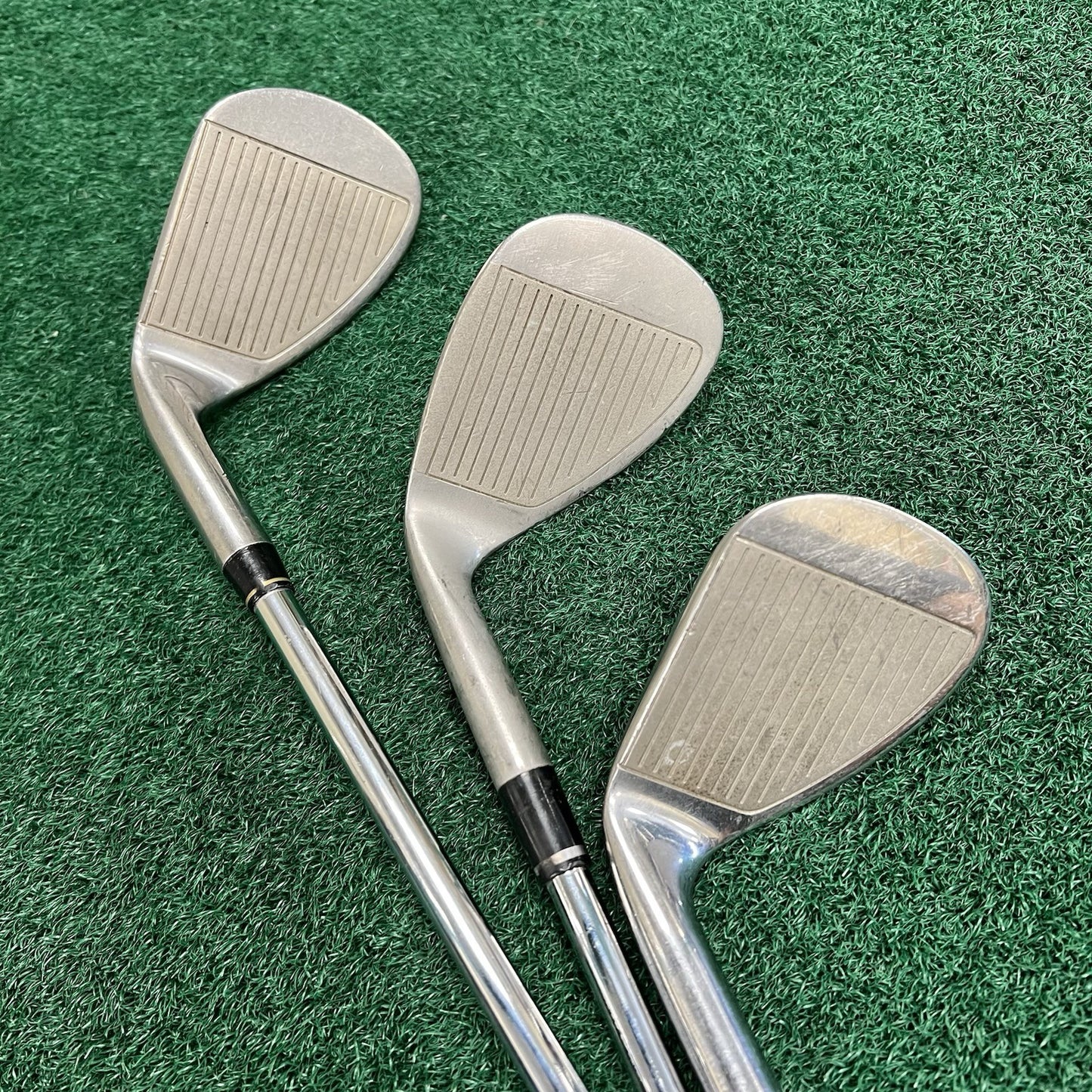 Pure Spin Wedge Set GW-48° SW-56° LW-60° Steel Shaft BRAND NEW GRIPS! Right Hand