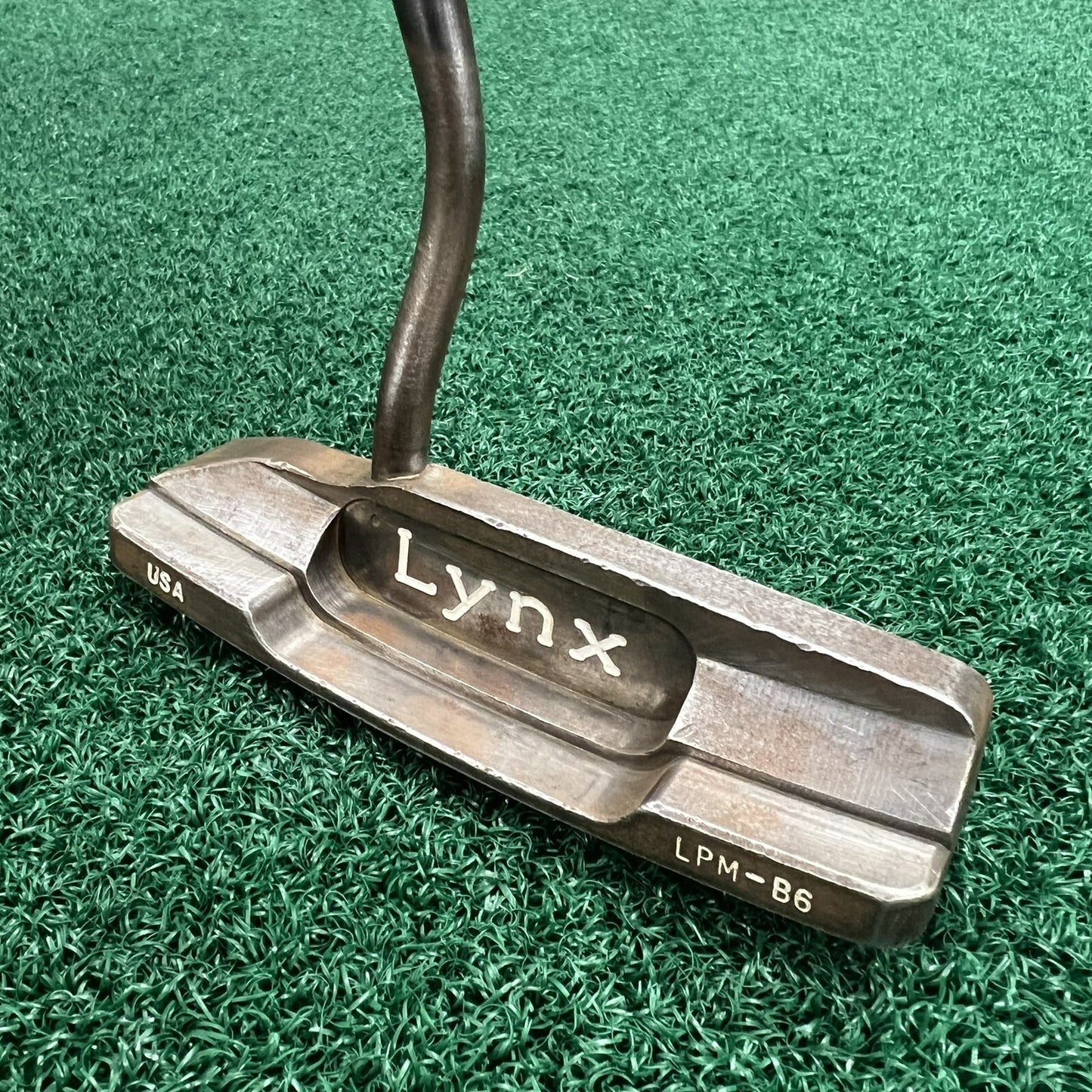 LYNX LPM-B6 Carbon Steel Blade Putter Men's Right Hand 35.5" All Original Steel