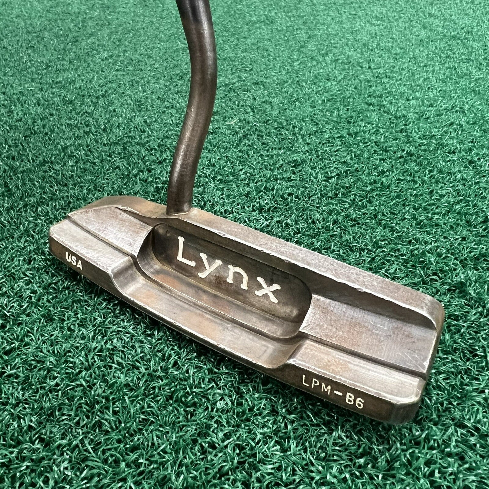 LYNX LPM-B6 Carbon Steel Blade Putter Men's Right Hand 35.5" All Original Steel