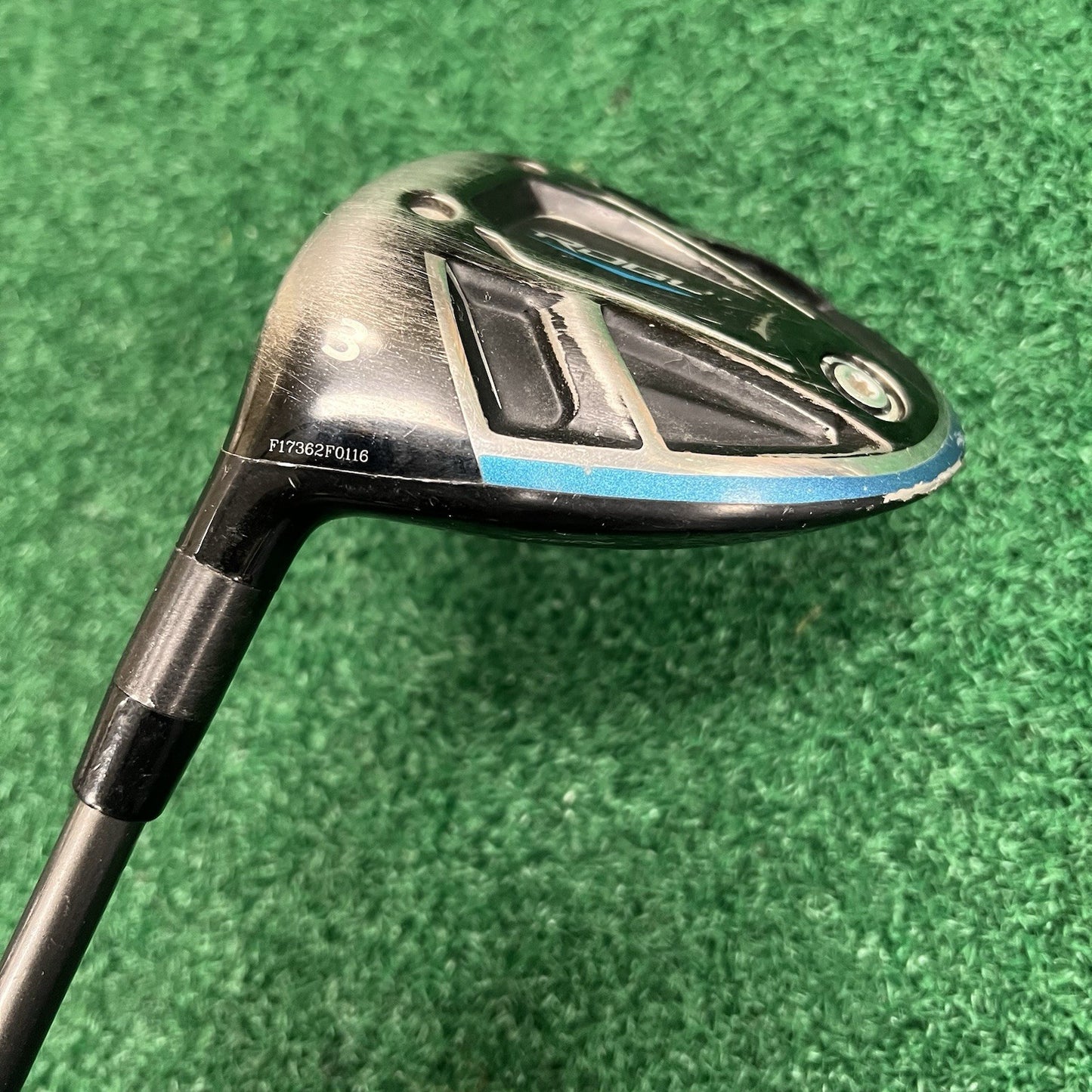 Left Handed Callaway Rogue #3 Fairway Wood MLH Regular Flex Synergy Graphite