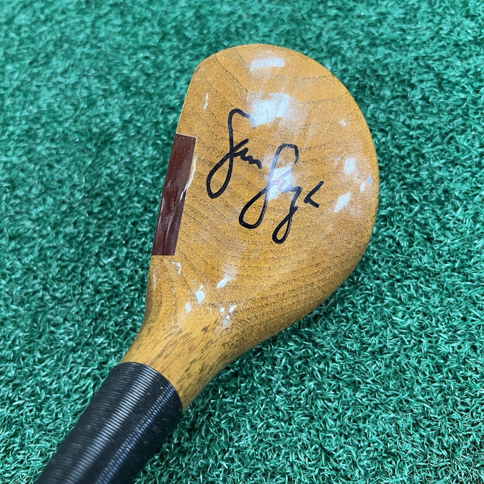 Antique Vintage Persimmon JIM FURYK AUTOGRAPH Olympia Fields US OPEN MRH Club