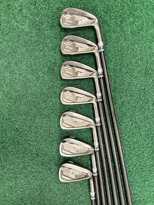 Srixon ZX7 MKII Gunmetal Black Iron Set 4-PW MRH Stiff Flex KBS Tour Black Steel