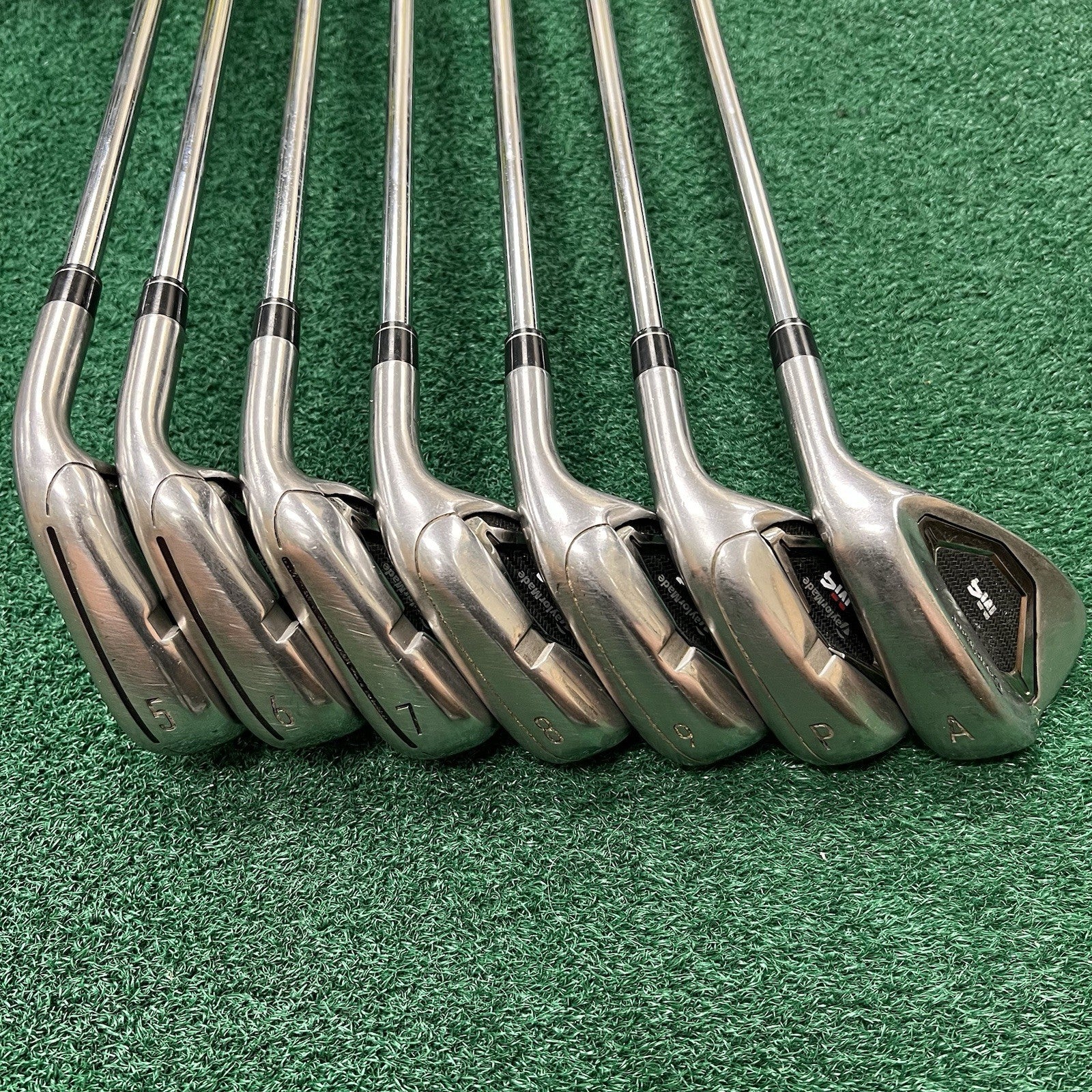 Taylormade M4 Iron Set 5-PW+AW Men's Right Hand Regular Flex KBS Steel Shafts